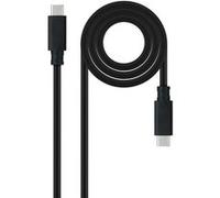 Nanocable Câble USB-C M/M 10.01.4102 - USB 3.2 Gen2 10Gbps 100W 2m Noir 4K-60Hz