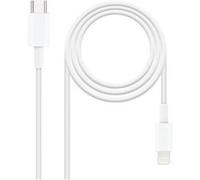 Nanocable Câble USB-C - Lightning M/M 2m (Blanc) Blanc G