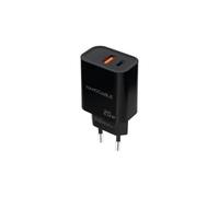 Nanocable Cargador Usb-C-Pd+Usb-A-Qc 20w Negro