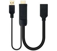 Nanocable Converter Cable 10.16.0205/ HDMI Male - DisplayPort Female/ 20cm/ Black