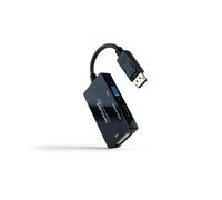 Nanocable Convertisseur DP vers HDMI/DVI/VGA Noir 20 cm