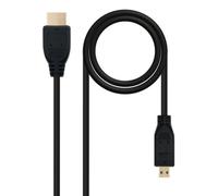 Nanocable HDMI, 0.8m câble HDMI 0,8 m HDMI Type A (Standard) HDMI Type D (Micro) Noir