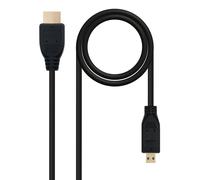 Nanocable Câble 10.15.3501 Micro HDMI vers HDMI V1.4 mâle-mâle Noir 0,8 m