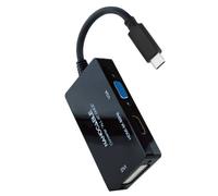 nanocable station daccueil usb c a hdmi dvi vga 20 cm
