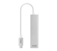 Nanocable Usb C Male To Ethernet Gigabit 3 Usb Female Cable Gris Gris One Size