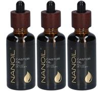 NANOIL® Castor Oil Huile 3x50 ml