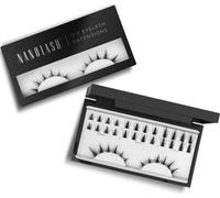Nanolash Touffes de cils DIY de haute qualité, aspect flirty, autocollantes, 36 pièces pour l'extension de cils