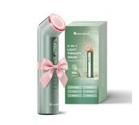 Nanoleaf Appareil Massage Visage 6-en-1, Luminothérapie Rouge+NIR/Bleue, Refroidissement, Chauffage ou Vibration, Appareil Portable Lifting et Raffermissement Visage et Cou