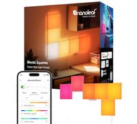 Nanoleaf Blocks Kit de démarrage | 6 Carrés LED Multicolores RGBW, Panneau Éclairage Dynamique, Sync Musique & Screen, Contrôle WiFi par App/Voix (Alexa, Apple, Google), Deco Murale Chambre Gaming
