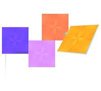 Nanoleaf Canvas Kit de Démarrage, 4 Panneaux Lumineux Carrés LED Connectés - Appliques Murales Luminaires Intérieur Modulaires RGBW Wi-Fi, Compatible Alexa, pour Salon Chambre ou Bureau Gaming