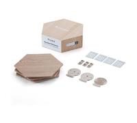 Nanoleaf Pack d'extension Elements – 3 panneaux LED hexagonaux effet bois, Wi‑Fi, compatible Alexa