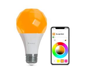 Nanoleaf Essentials Ampoule LED E27 Connectée RGBW - Lampes Intelligentes Thread & Bluetooth , Compatible Google Home Apple, Synchronisation Musique et Ecran, pour Salon Chambre ou Bureau Gaming