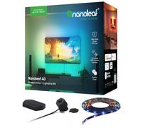 Nanoleaf Kit 4D Screen Mirror + Kit Lightstrip pour téléviseurs et écrans jusqu'à 65"/165 cm - Ruban LED RGBW connecté + Caméra, Thread & Wifi, Compatible Amazon Alexa Google Home Apple