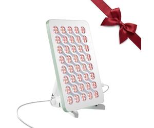 Nanoleaf Lampe Infrarouge Panneau Thérapie Lumière Rouge Visage & Corps, 160 LED Double Longueur d’Onde (630 nm + 850 nm), Minuterie Intégrée, 4 Niveaux d’Intensité, Support & Lunettes Incluses