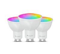 Nanoleaf Lampe LED intelligente GU10 mate - 3 ampoules RGBCW à intensité variable, 16 millions de couleurs, 400 lumens, application WiFi Bluetooth / commande vocale (Alexa, Apple, Google), décoration