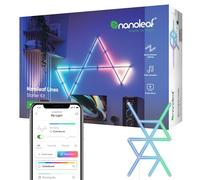 Nanoleaf Lines 60 Degrés Kit de Démarrage, 15 Barres Lumineuses LED RGBW Connectées - Appliques Murales Luminaires Intérieur Modulaires Wi-Fi 16M Couleurs, Compatible Alexa, pour Salon Chambre Gaming