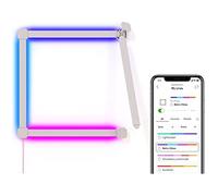 Nanoleaf Lines 90 Degrés Squared Kit de Démarrage 4 Barres Lumineuses LED RGBW Connectées - Appliques Murales Luminaires Intérieur