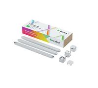 Nanoleaf Lines 90 Degrés Squared Pack d'Extension, 3 Barres Lumineuses LED RGBW Connectées - Appliques Murales Luminaires Intérieur Modulaires Wi-Fi 16M Couleurs, Compatible Alexa, Déco ou Gaming