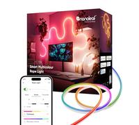 Nanoleaf Ruban LED flexible mat, 5 m, Wi-Fi flexible, synchronisation de la musique et de l'écran, scènes dynamiques dans l'application, commande vocale (fonctionne avec Alexa, Apple, Google)