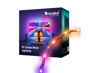 Nanoleaf Ruban LED Zigzag Pour Écran PC 32 Pouces Gaming, Bande Lumineuse RGB Connectée USB-C Découpable de 2,5M Avec Synchronisation Directe de la Musique et Screen Mirror, Contrôle via Application
