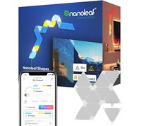 Nanoleaf Shapes Mini Triangle Pack d'Extension, 10 Panneaux Lumineux Additionnels - Appliques Murales Intérieur Modulaires Connectées LED RGBW Wi-Fi, Compatible Alexa, Salon Chambre ou Bureau Gaming