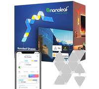 Nanoleaf Shapes Mini Triangle Pack d'Extension, 10 Panneaux Lumineux Additionnels - Appliques Murales Intérieur Modulaires Connectées LED RGBW Wi-Fi, Compatible Alexa, Salon Chambre ou Bureau Gaming