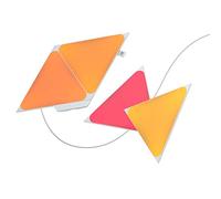 Nanoleaf Shapes Triangle Kit de Démarrage, 4 Panneaux Lumineux LED Connectés - Appliques Murales Luminaires Intérieur Modulaires RGBW Wi-Fi, Compatible Alexa, pour Salon Chambre ou Bureau Gaming