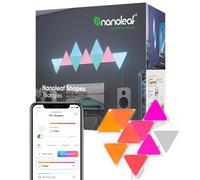 Nanoleaf Shapes Triangle Kit de Démarrage, 9 Panneaux LED | Lampe Murale Modulaire Wi-Fi, 16M Couleurs, Sync Musique et Écran, Compatible Alexa Google Apple, Déco Gaming