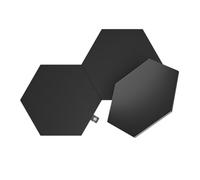 Nanoleaf Shapes Ultra Black Hexagone Pack d'Extension, 3 Panneaux Lumineux Additionnels - Appliques Murales Intérieur Modulaires Connectées LED RGBW Wi-Fi, Compatible Alexa, pour Salon ou Gaming