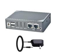 NanoPC-T6 LTS Ordinateur monocarte avec processeur RK3588, 8 Go de RAM, 64 Go de ROM, double Ethernet 2,5 G, M.2 PCIe 3.0 x4, entrée / sortie HDMI (NanoPC-T6-LTS Set + Power)