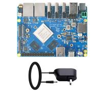 NanoPC-T6 LTS Ordinateur monocarte avec processeur RK3588, 8 Go de RAM, 64 Go de ROM, double Ethernet 2,5 G, M.2 PCIe 3.0 x4, entrée / sortie HDMI (NanoPC-T6-LTS + Power)