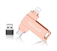 Nanopell 128 Go Clé USB pour lPhone, lPad，Android, PC et Tablette