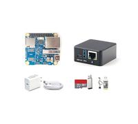 NanoPi Neo3 Plus Mini routeur à carte unique, RK3528A Quad-Core, 2 Go de RAM DDR4, ports Ethernet Gbps, USB 3.0, support FriendlyWrt/Ubuntu/Debian, idéal pour passerelle NAS/IoT (kit complet, 2 Go de