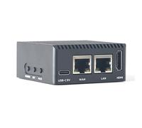 NanoPi R3S LTS Routeur avec ports Ethernet Dual Gbps Rockchip RK3566 SoC Mini carte PC Support OpenMediaVault, OpenWrt (2 Go 32 Go Kit boîtier)