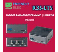 NanoPi R3S / R3S LTS - Mini routeur souple en option, avec boîte Android Rockchip RK3566, double Port réseau, carte démon 1GB NO EMMC