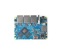 Nanopi R6S RK3588S LPDDR4X Dual 2.5G + 1G Ethernet Port Open Source Route | USB-C PD/HDMI pour Edge AI Computing/IOT NAS Smart Home Gateway, prise en charge Debian Ubuntu (Bare Board, 8+64 Go)