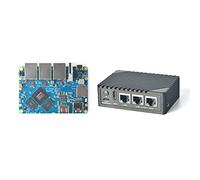 Nanopi R6S RK3588S LPDDR4X Routeur Open Source Dual 2,5 G + 1 G Ethernet | USB-C PD/HDMI pour Edge AI Computing/IOT NAS Smart Home Gateway, prise en charge Debian Ubuntu (avec boîtier en métal