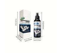 Nanoporous Waterproof Spray- Oil & Stain Resistant, Anti-Dirt, All-Season Wear, Plastic Material, Blue & White Design