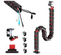 NanoRS RS125 Organisateur de câbles 1345 mm noir/rouge 20 segments