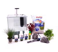 Nanotank Cubo Système 20 Aquarium Complet Filtre LED Inclus Décoration