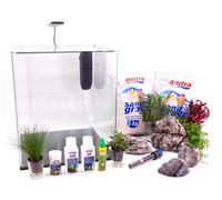 Nanotank Cubo Système 60 Aquarium Complet Filtre LED Inclus Décoration