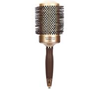 NanoThermic Round Thermal Brush,Diameter 64 mm,Antibacterial,Ceramic,Antistatic,Tourmaline-Ion and Nylon Wavy Bristles