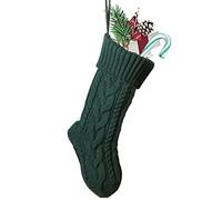 Nanou Grande Chaussette de Noel Personnalisé, Cadeau de Noël Suspendue, Bas de Noël pour Tenir des Cadeaux, Friandises, Candy, DIY Artisanat (Longueur 46cm, 1 Pièce, Vert)