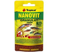 NANOVIT GRANULAT 10g - Petites granules descendantes à Multi ingrédients pour Poissons d'aquarium de Petite