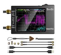 NanoVNA-H NanoVNA-H4 Analyseur de réseau vectoriel 10KHz-1.5GHz MF HF VHF UHF Analyseur d'antenne Tuner d'antenne nano vna SWR Phase Delay NanoVNA-H4 4 INCH
