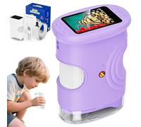 NanoVue Pocket Microscope - Obsessed with Exploring The World Up Close, Microscope numérique Portable 1000X pour Enfants avec 64G, Mini microscopes Photo et vidéo pour Filles et garçons (Violet)