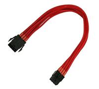Nanoxia - Rallonge de câble d'alimentation - Alimentation PCIe de 8 broches (F) pour Alimentation PCIe de 8 broches (M) - 30 cm - rouge