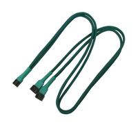 Nanoxia - Répartiteur d'alimentation de ventilateur - alimentation interne - 3 broches (F) pour alimentation interne - 3 broches (M) - 60 cm - vert