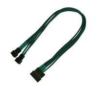 Nanoxia 900500015 Molex 4 broches -> 2 câbles adaptateur 3 broches 30 cm Vert
