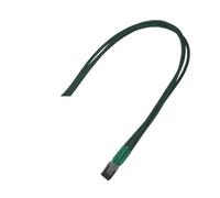 Nanoxia 900500017 3-Pin Molex Verlängerungskabel, 30 cm, Grüner Einzelsleeve
